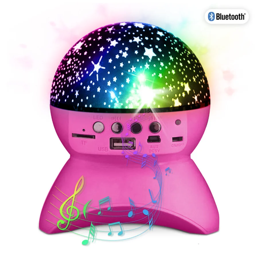 Stjernehimmel Bluetooth højttaler, pink