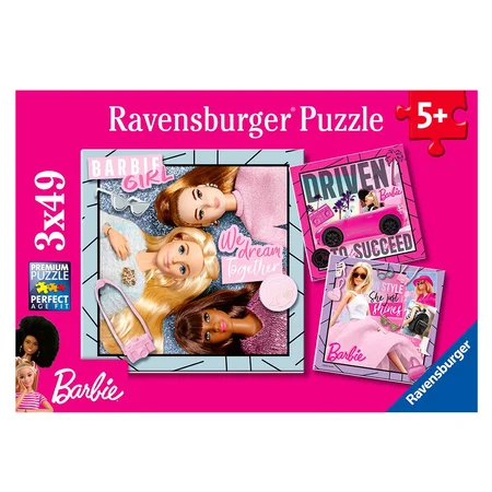 Ravensburger Barbie puslespil 3 x 49 brikker