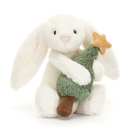 Jellycat Bashful kanin med juletræ