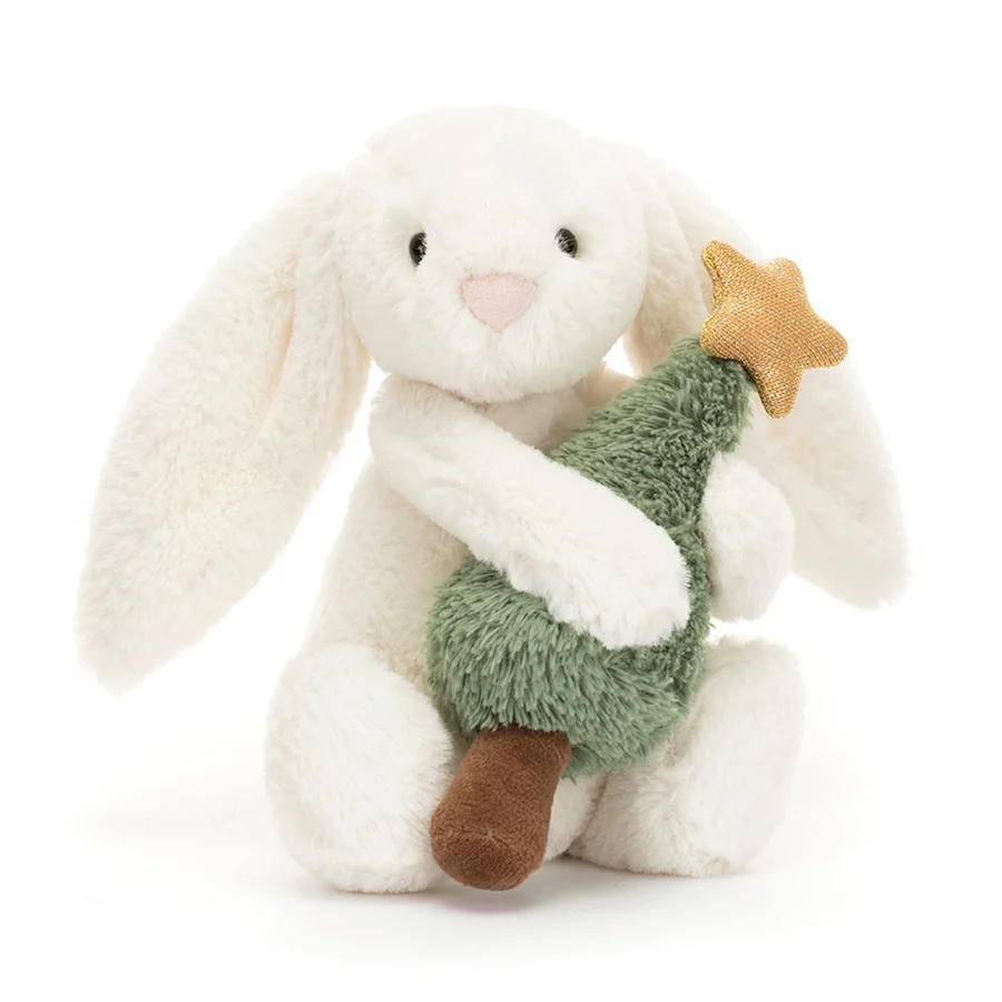 Jellycat Bashful kanin med juletræ