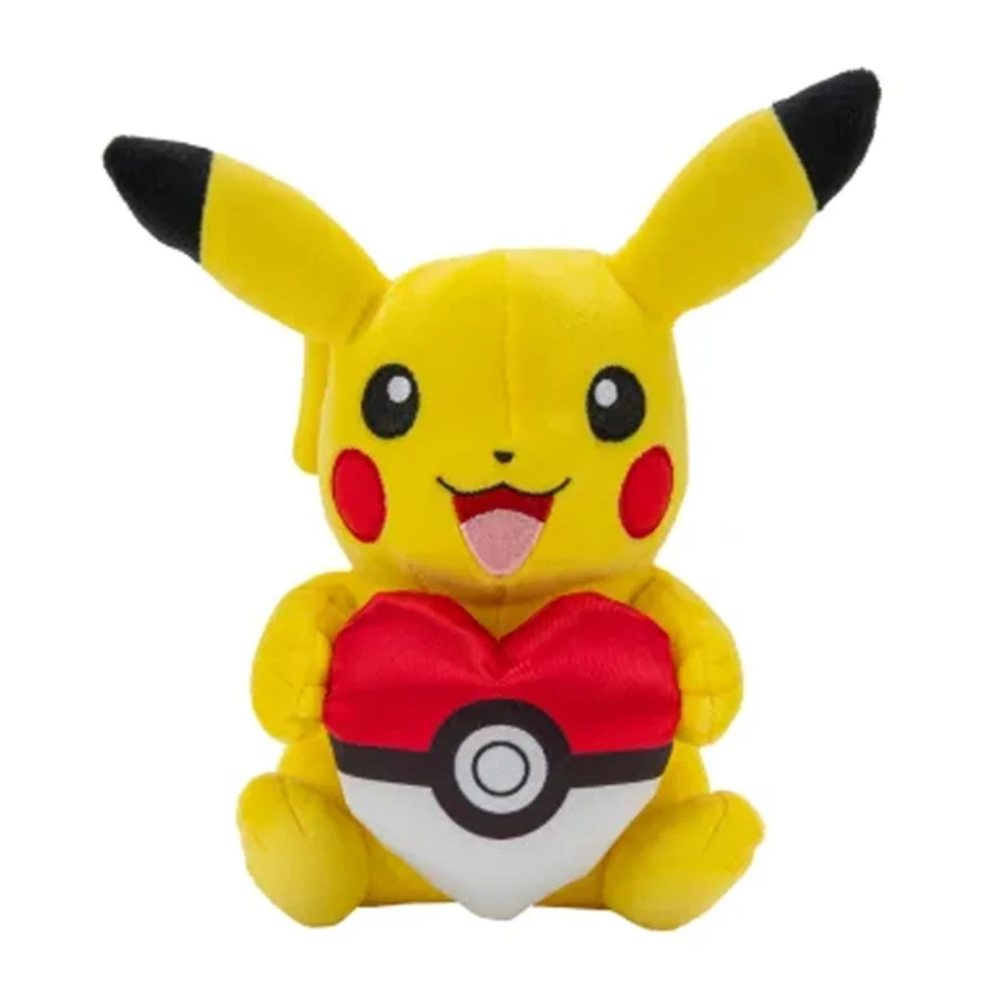 Pokemon Cuties Pikachu bamse med hjerte, 20 cm