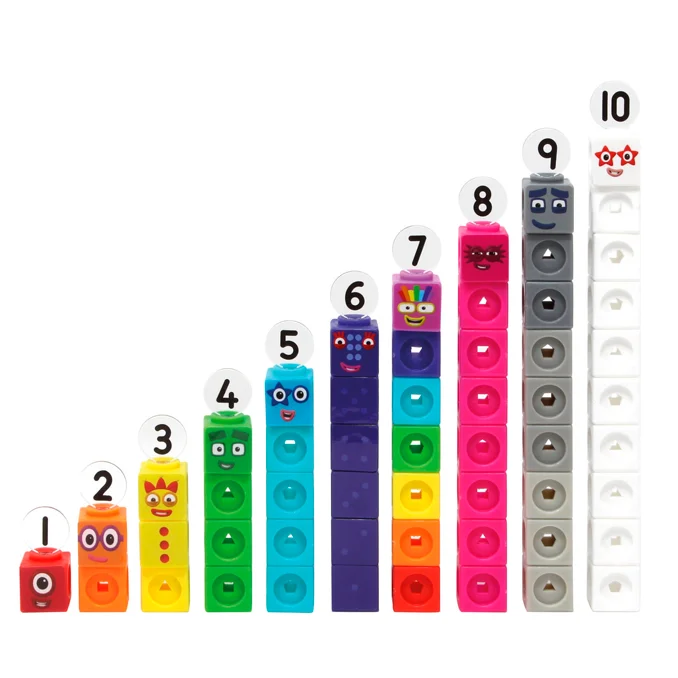 MathLink Cubes, Numberblocks - aktivitetssæt m tallene 1-10