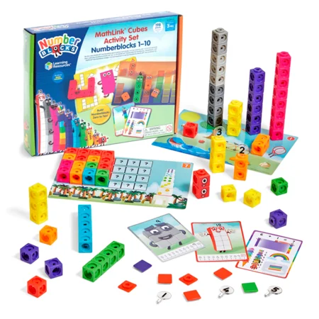 MathLink Cubes, Numberblocks - aktivitetssæt m tallene 1-10