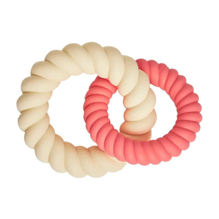 OYOY Mellow teether, cherry red/vanilla