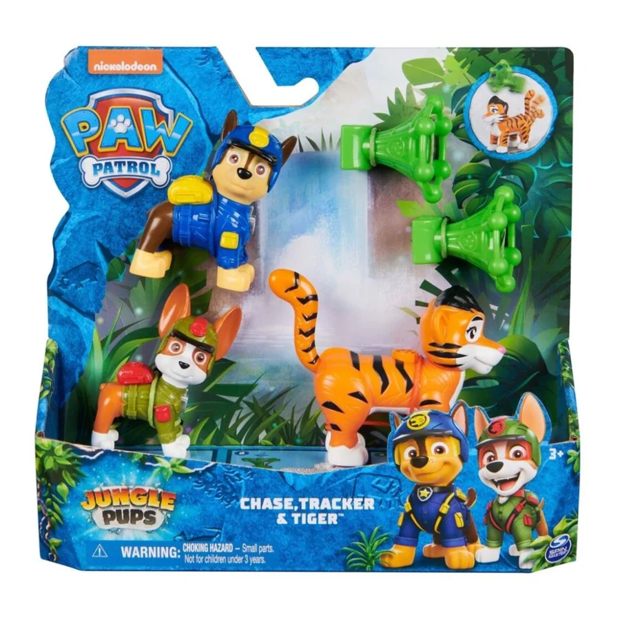 Paw Patrol jungle hero pup, Chase & Tracker