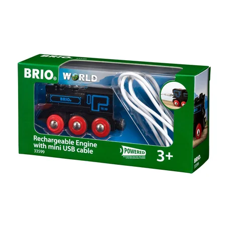 BRIO genopladeligt lokomotiv m/mini USB-kabel