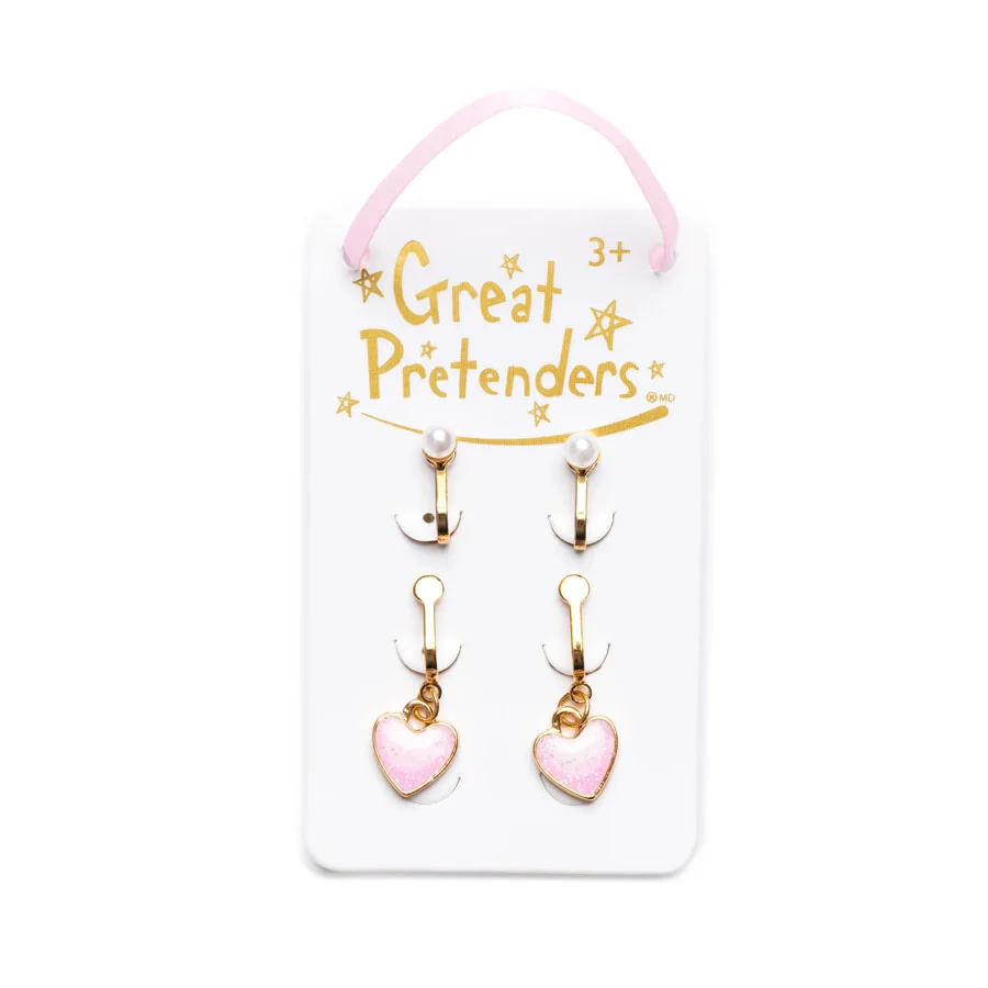 Great Pretenders Boutique Cute & Classy clip-on øreringe, 2 par