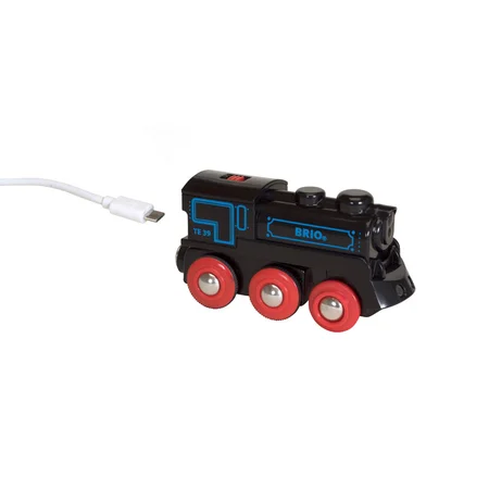 BRIO genopladeligt lokomotiv m/mini USB-kabel