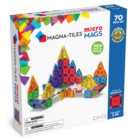 Magna-Tiles microMAGS Deluxe magnetisk byggesæt 70 dele