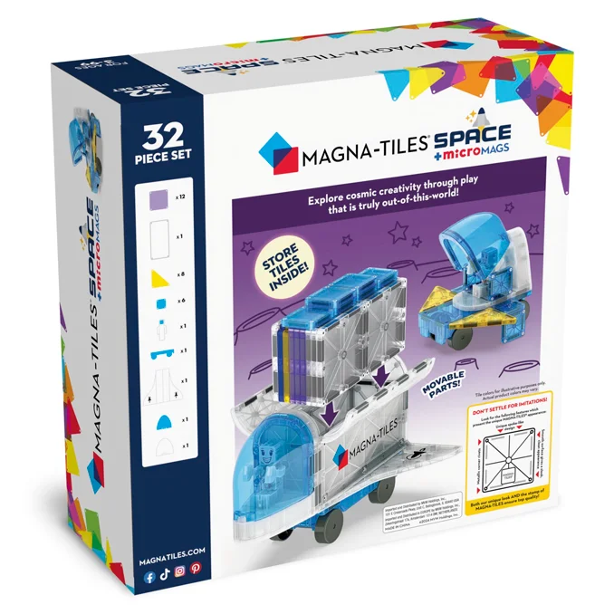 Magna-Tiles Rumraket 32 dele