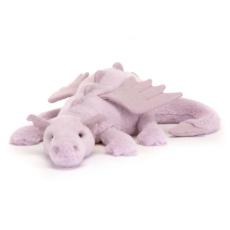 Jellycat drage lavender, 50 cm