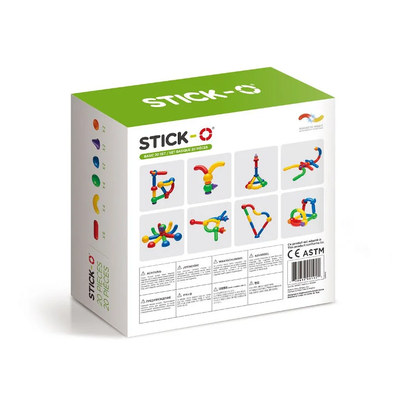 Magformers Stick-O Basis-sæt, 20 dele