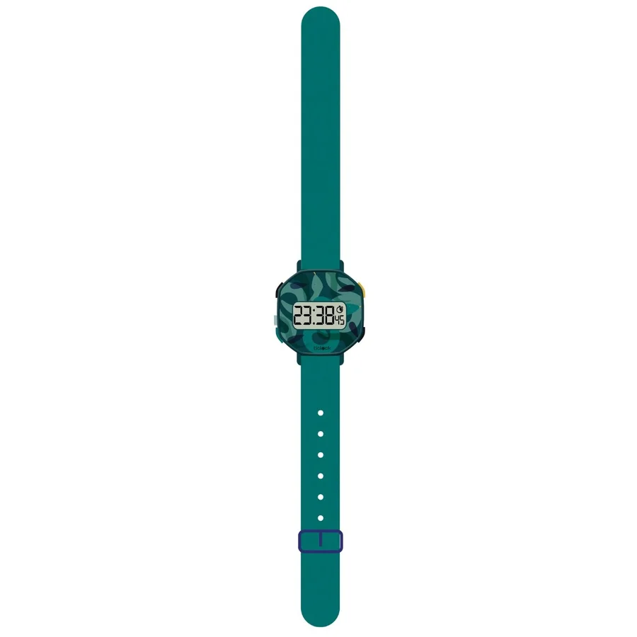 Djeco ticlock Digitaluhr, Schlangen grün