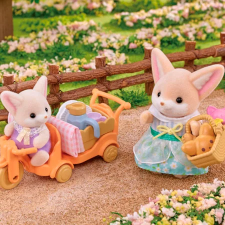 Sylvanian Families, Picknick-Set Wüstenfuchs-Schwester und Babyfuchs