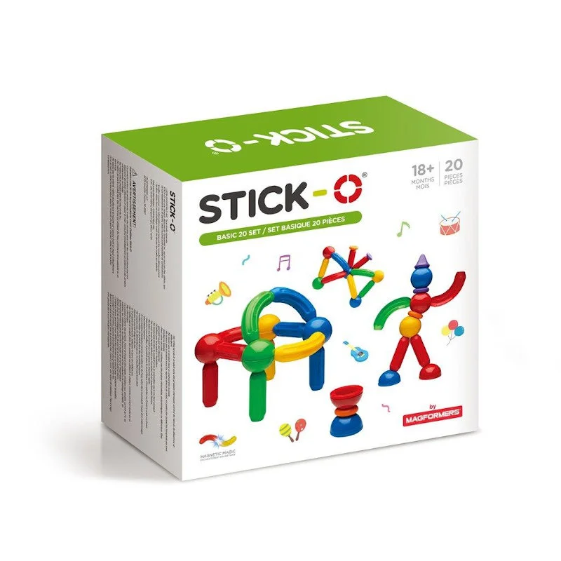 Magformers Stick-O Basis-sæt, 20 dele
