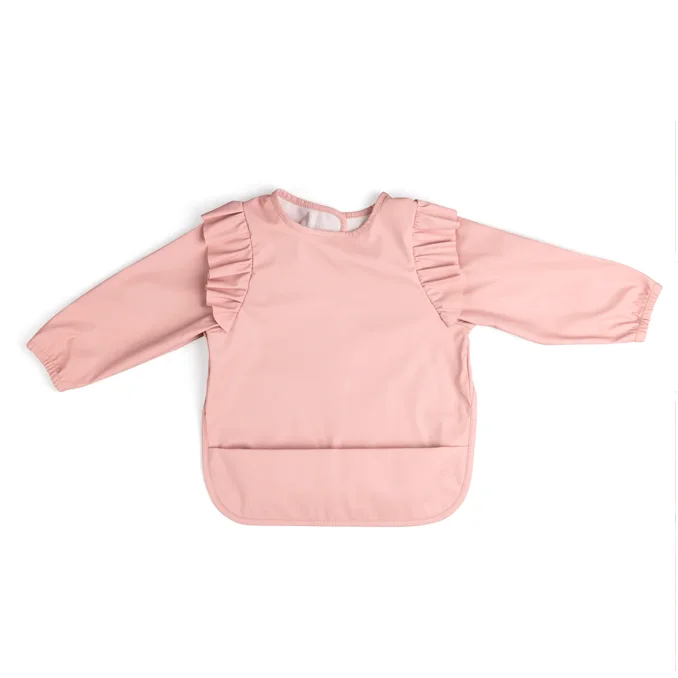 Sebra Lätzchen mit Ärmeln, blossom pink