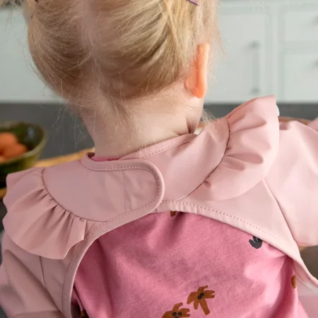 Sebra Lätzchen mit Ärmeln, blossom pink