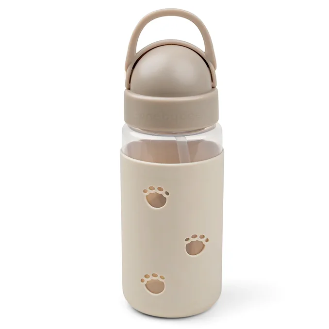 Done by Deer Easy-grip Trinkflasche mit Strohhalm, elphee sand
