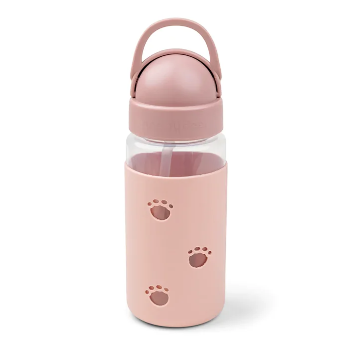 Done by Deer Easy-grip Trinkflasche mit Strohhalm, Elphee powder