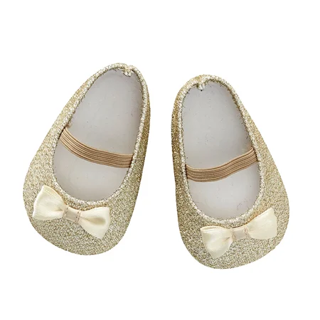 by Astrup dukkesko, glitter guld - 46-50 cm