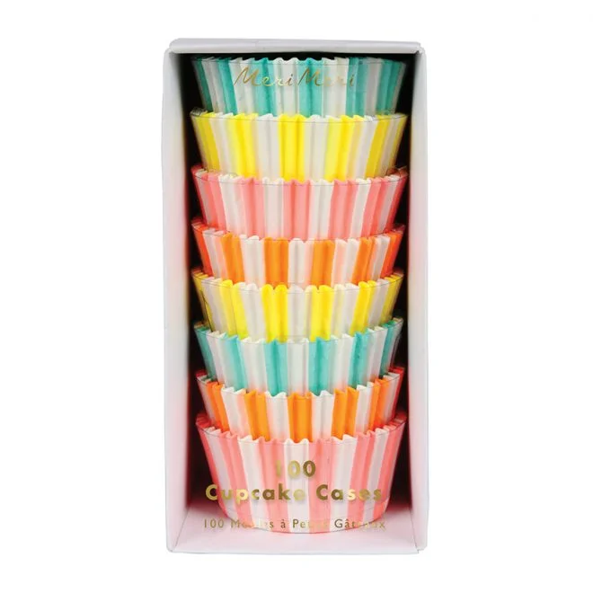 Meri Meri cupcake forme, neon strib