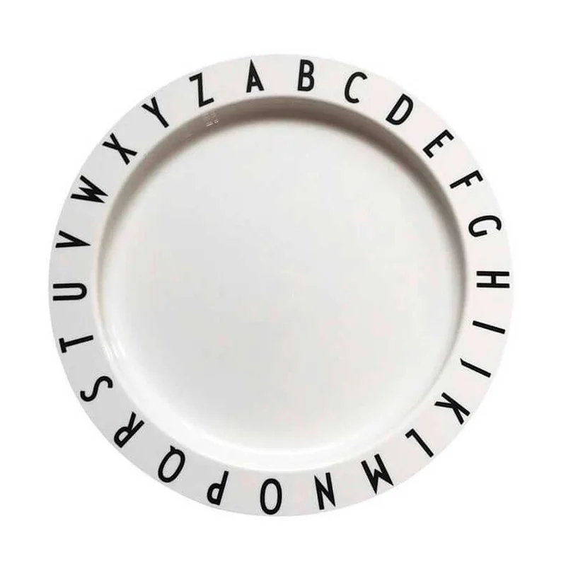 Design Letters Eat & Learn tallerken, tritan