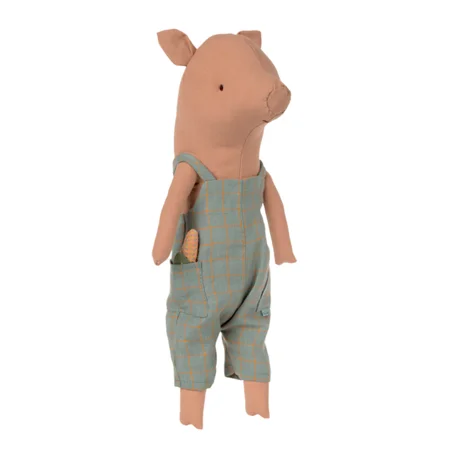 Maileg Schwein im Overall