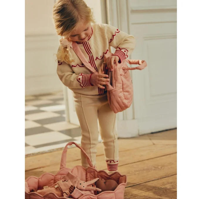 Konges Sløjd Puppen-Wickeltasche, mahogany rose