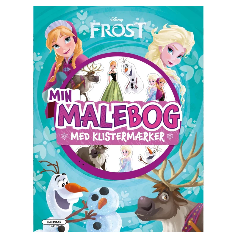 Frost: malebog med klistermærker