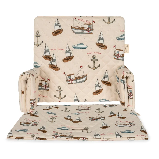 Konges Sløjd Hochstuhl-Kissen, sail away