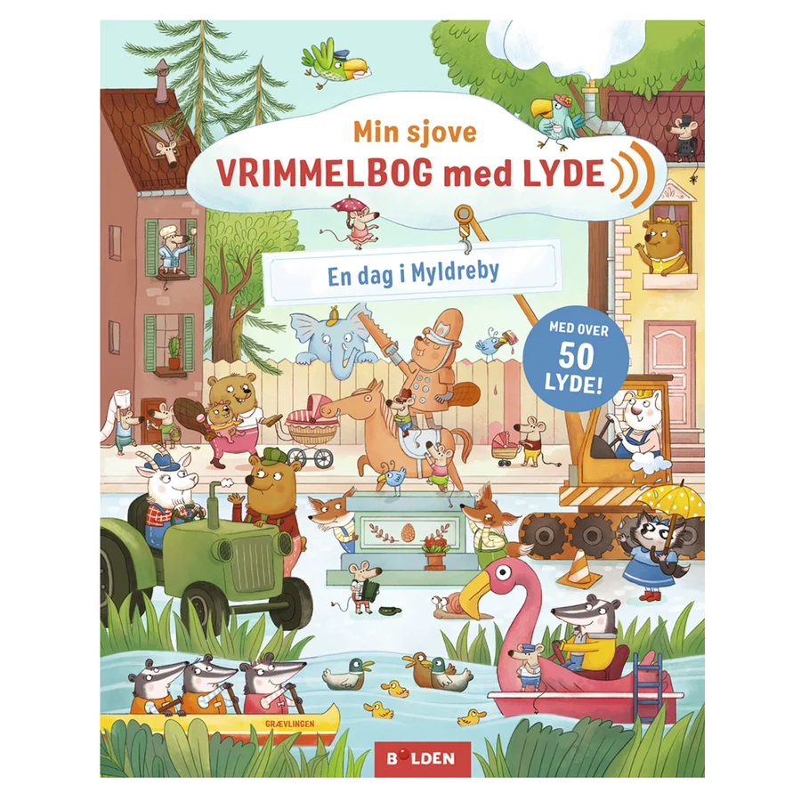 Min sjove vrimmelbog med lyde: En dag i Myldreby