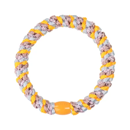 Kknekki hårelastik,  Mix LightPink Orange glitter