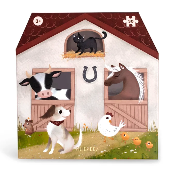 Filibabba großes Puzzle "Bauernhof", 30 Teile