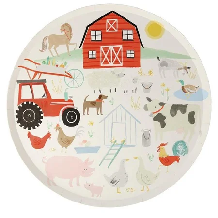 Meri Meri paptallerkner, On the farm