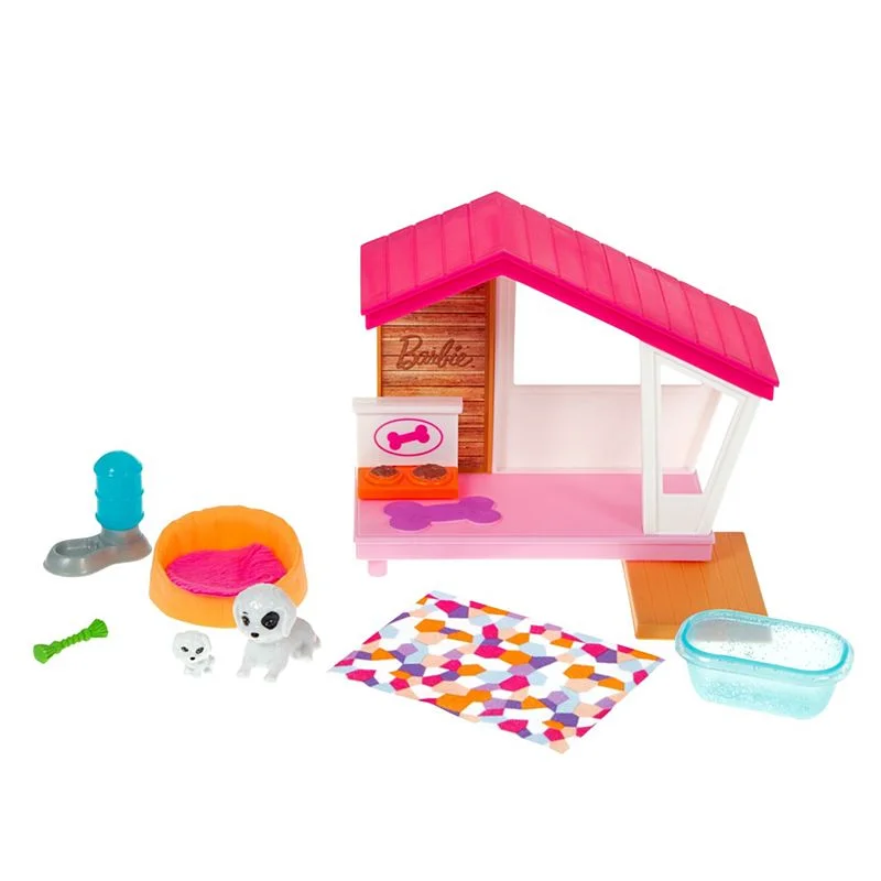 Barbie hundehus mm og hunde