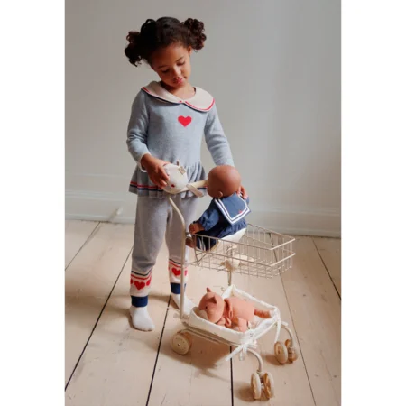 Konges Sløjd Kinder-Einkaufswagen, cherry