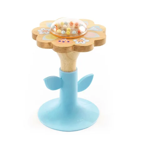 Djeco Baby-Rassel mit Saugnapf, Blume