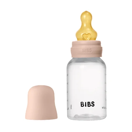BIBS Babyflasche 150 ml, slow flow, Blush