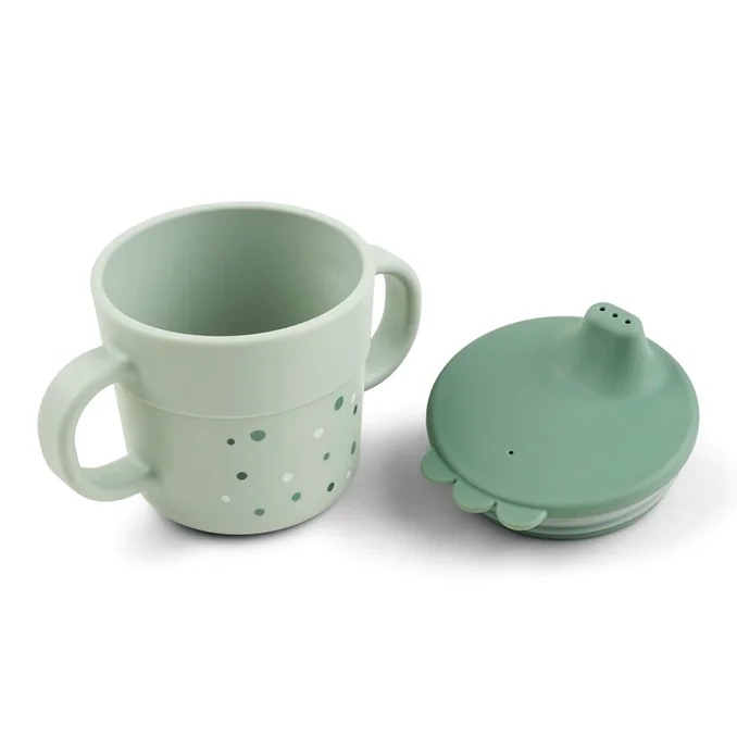 Done by Deer Saugtasse, Happy dots, green