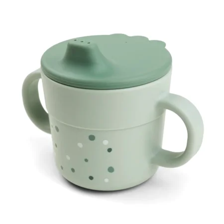 Done by Deer Saugtasse, Happy dots, green