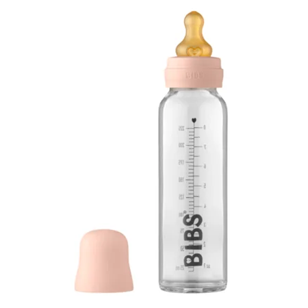 Bibs sutteflaske 225 ml, Complete set - Blush