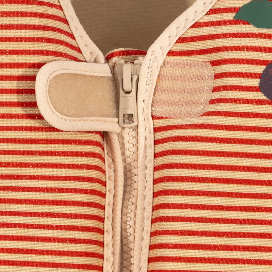 Neopren Glitter Schwimmweste, glitter stripe, Konges Sløjd 