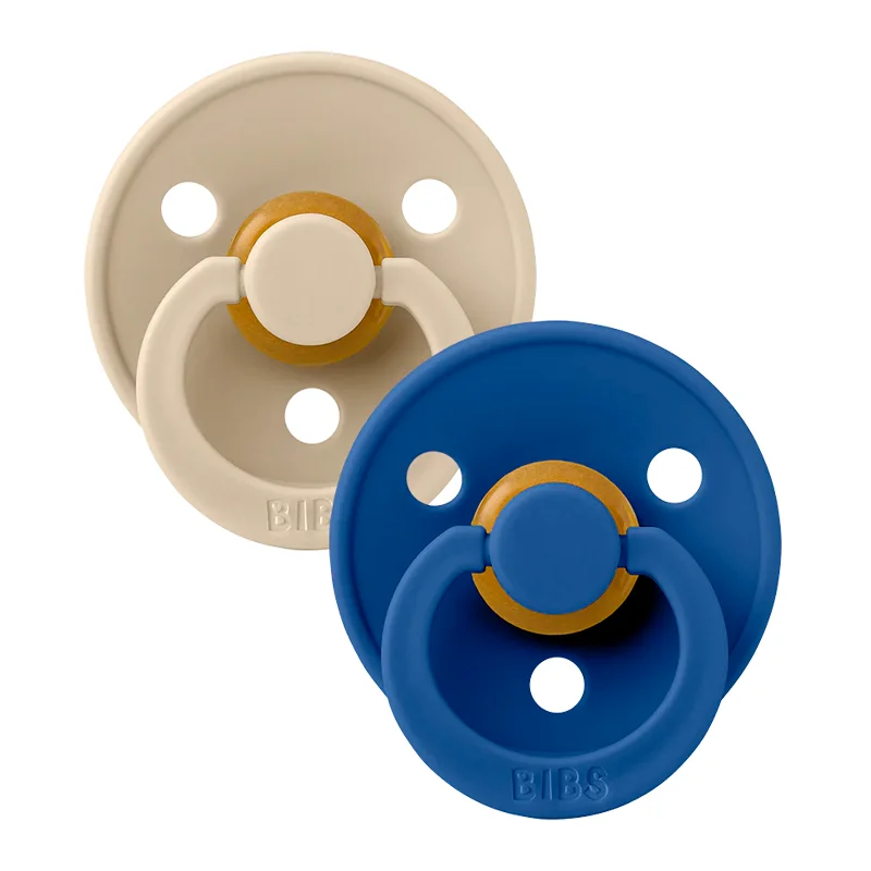 BIBS 2er-Pack, Colour Schnuller, Gr. 2 - Vanilla/cornflower