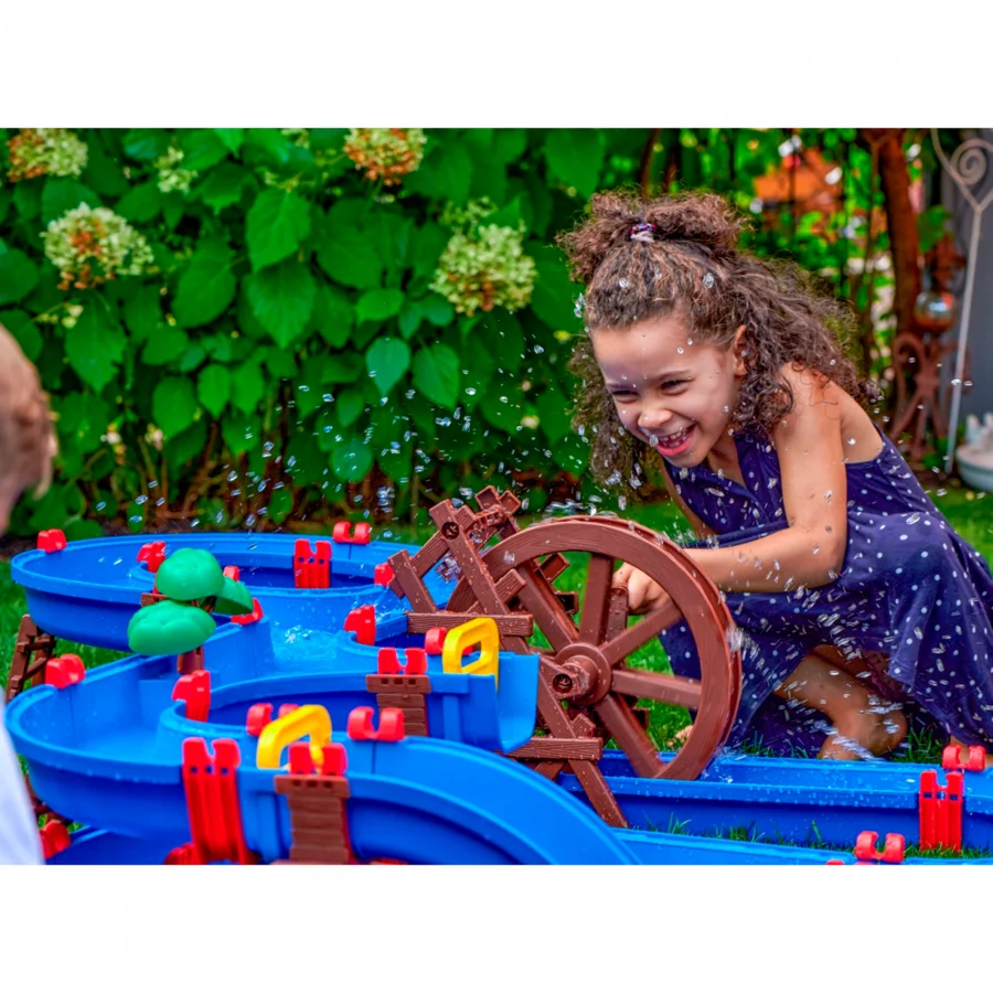 Aquaplay große Wasserbahn mit Wassermühle