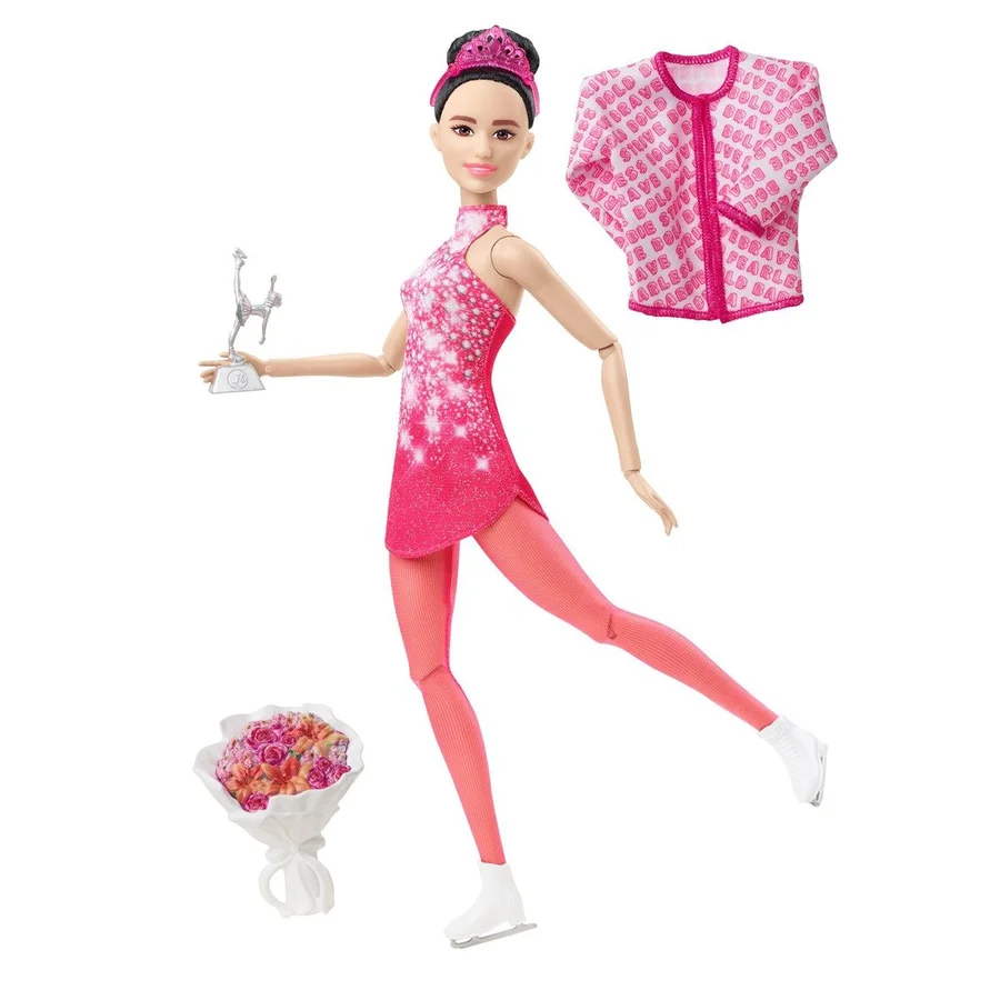 Barbie vintersport dukke, issk�øjteløber