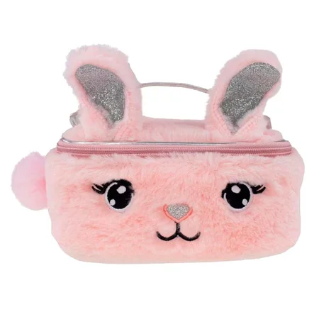 Tinka toilettaske, Lys Rosa plys