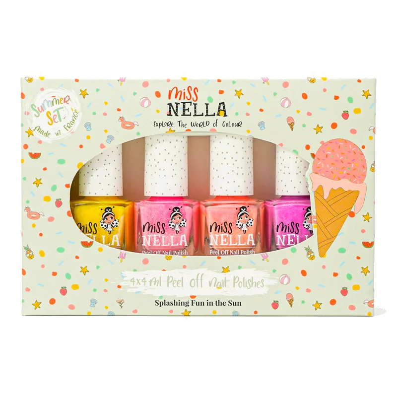 Miss Nella 4er-Pack Kindernagellack, summer set
