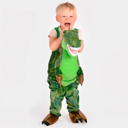 DEN GODA FEN Dinosaurier Kostüm grün (3-8J)