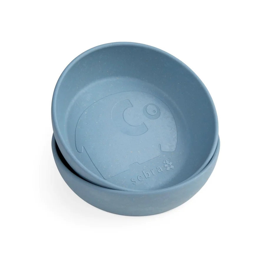 Sebra 2-pak MUMS skåle, Powder Blue
