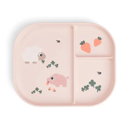 Done by Deer Foodie raumaufgeteilter Teller, tiny farm powder